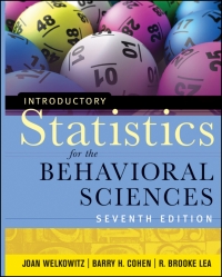 INTRODUCTORY STATISTICS FOR THE BEHAVIORAL SCIENCES