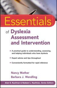 Imagen de portada: Essentials of Dyslexia Assessment and Intervention 1st edition 9780470927601