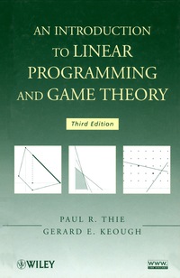 صورة الغلاف: An Introduction to Linear Programming and Game Theory 3rd edition 9780470232866
