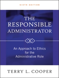 Imagen de portada: The Responsible Administrator 6th edition 9780470873946
