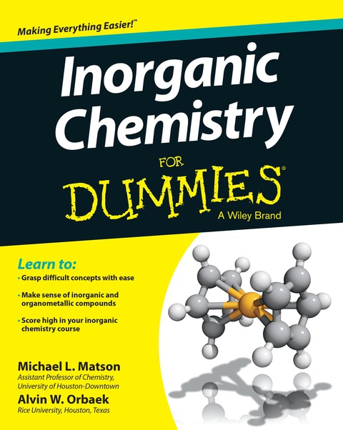 Cover image for book Inorganic Chemistry For Dummies