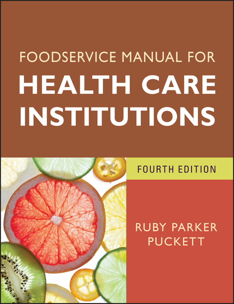 Cover image for book Foodservice Manual for Health Care Institutions