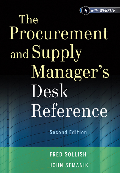Cover image for book The Procurement and Supply Manager's Desk Reference + Website