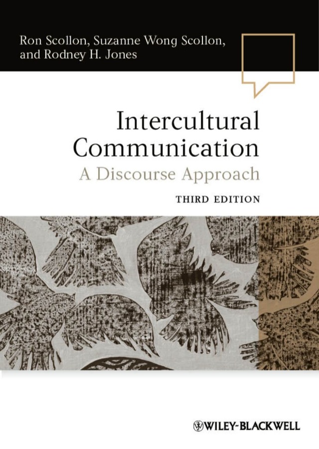 Intercultural Communication a Discourse Approach