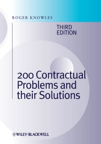 Titelbild: 200 Contractual Problems and their Solutions 3rd edition 9780470658314