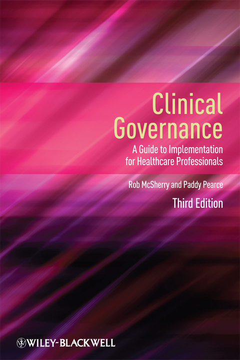 Cover image for book Clinical Governance: A Guide to Implementation for Healthcare Professionals
