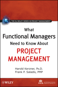 Imagen de portada: What Functional Managers Need to Know About Project Management 1st edition 9780470525470