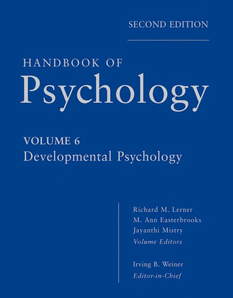 Cover image for book Handbook of Psychology, Developmental Psychology