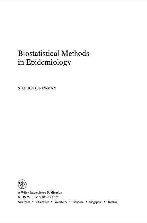 Cover image for book Biostatistical Methods in Epidemiology