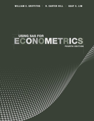 Using SAS for Principles of Econometrics