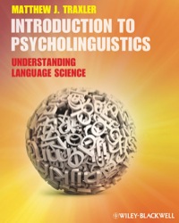Cover image: Introduction to Psycholinguistics: Understanding Language Science 1st edition 9781405198622