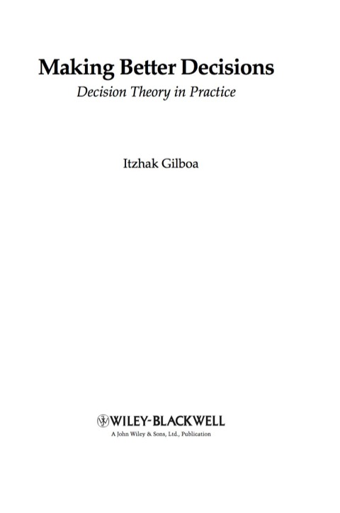 Cover image for book Making Better Decisions
