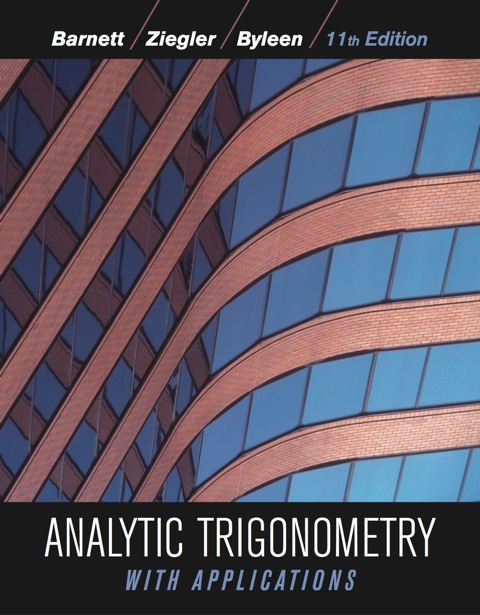 Cover image for book Analytic Trigonometry with Applications