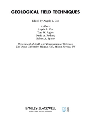 Geological Field Techniques