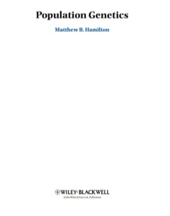 POPULATION GENETICS
