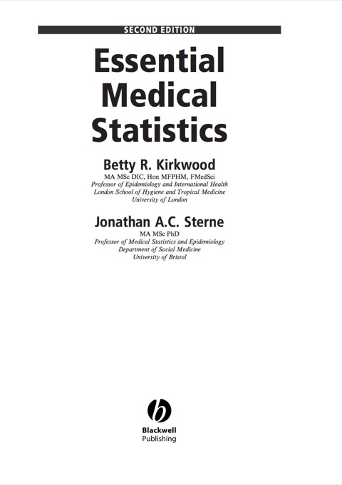Essential Medical Statistics 