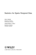 Statistics for Spatio-Temporal Data - Noel Cressie, Christopher K. Wikle
