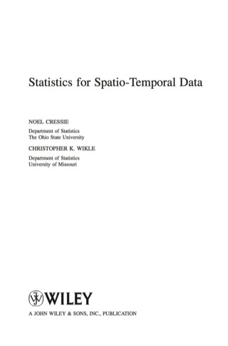 Statistics for Spatio Temporal Data