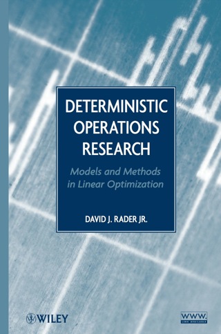 Deterministic Operations Research Models and Methods in Linear Optimization