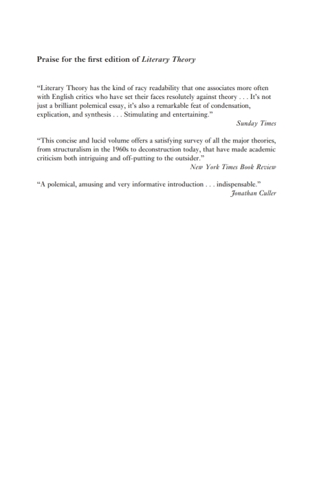 Cover image for book Literary Theory: An Introduction, 2nd Revised Edition, Anniversary Edition