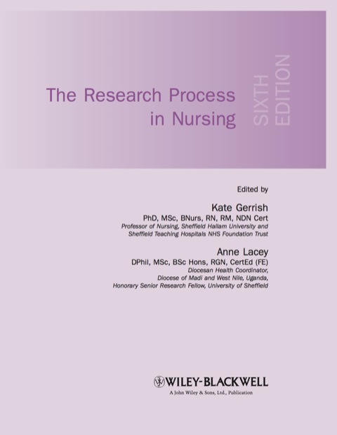 Cover image for book The Research Process in Nursing