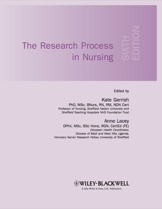 Research Process in Nursing