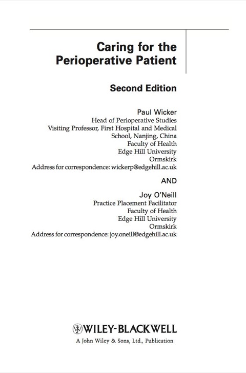 Cover image for book Caring for the Perioperative Patient