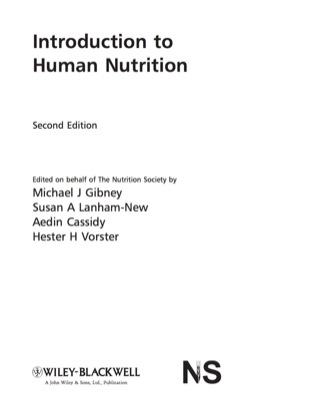 Intro to Human Nutrition