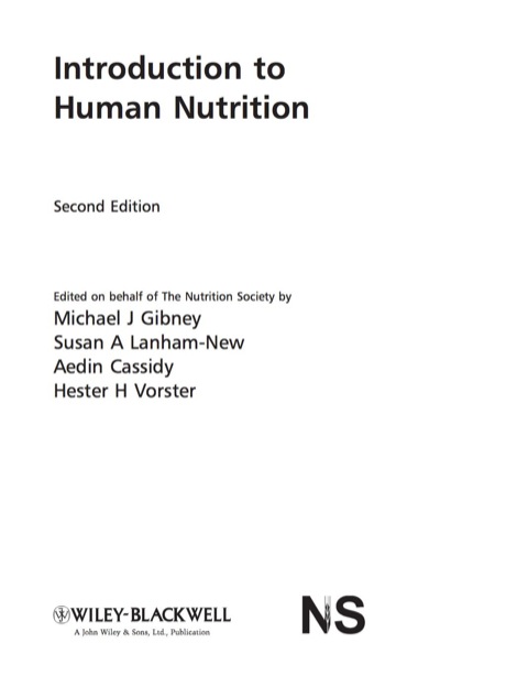 Cover image for book Introduction to Human Nutrition
