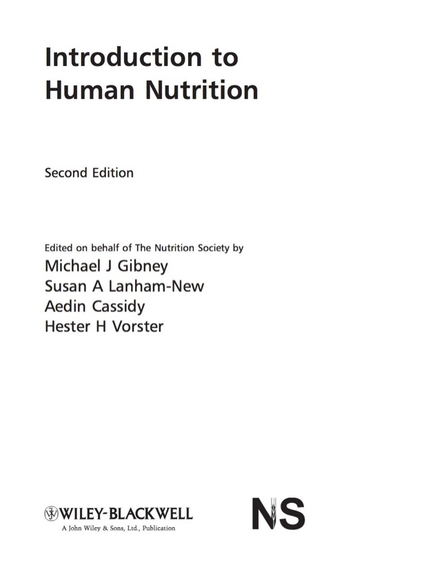 Intro to Human Nutrition