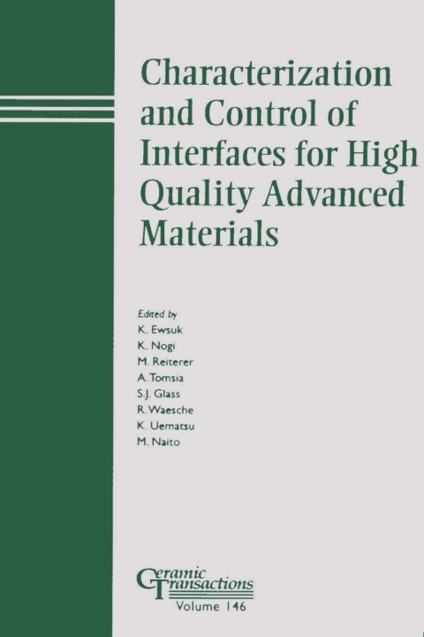 Cover image for book Characterization and Control of Interfaces for High Quality Advanced Materials