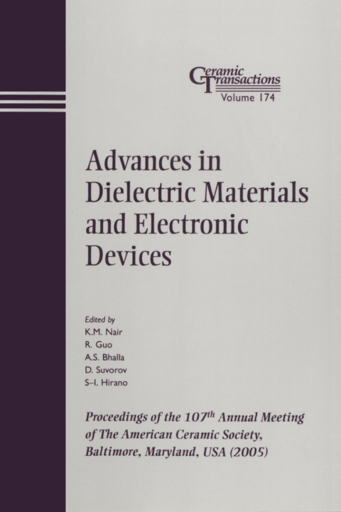 Cover image for book Advances in Dielectric Materials and Electronic Devices