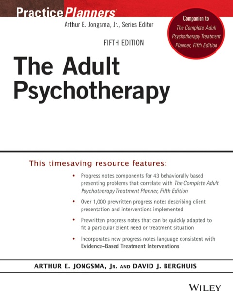 Cover image for book The Adult Psychotherapy Progress Notes Planner