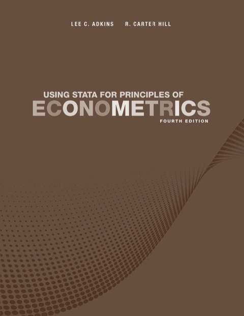 Cover image for book Using Stata for Principles of Econometrics