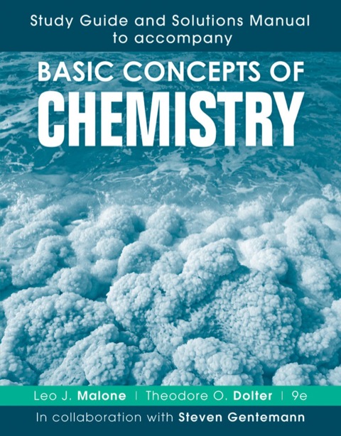 Cover image for book Study Guide and Solutions Manual to accompany Basic Concepts of Chemistry