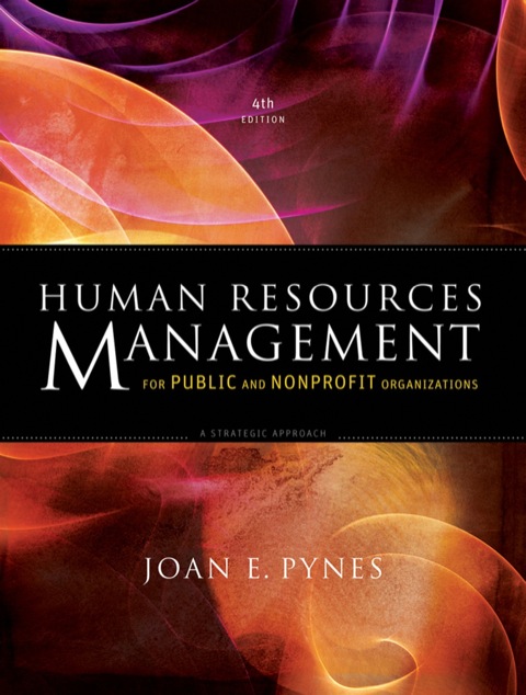 Cover image for book Human Resources Management for Public and Nonprofit Organizations: A Strategic Approach