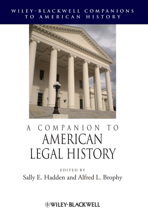 Cover image for book A Companion to American Legal History