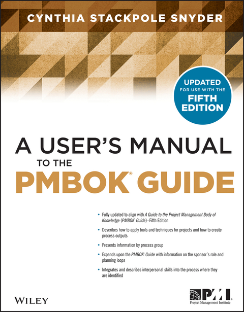 Cover image for book A User's Manual to the PMBOK Guide