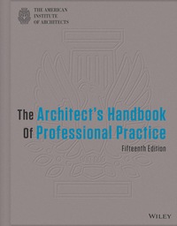 Imagen de portada: The Architect's Handbook of Professional Practice 15th edition 9781118308820