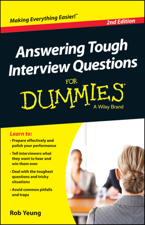 Cover image for book Answering Tough Interview Questions For Dummies - UK