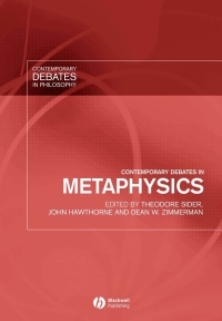 صورة الغلاف: Contemporary Debates in Metaphysics 1st edition 9781405112284