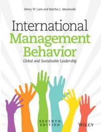 INTERNATIONAL MANAGEMENT BEHAVIOR CHANGING FOR A SUSTAINABLE WORLD