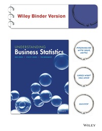 Imagen de portada: Understanding Business Statistics 1st edition 9781118145258