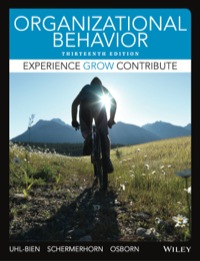 Cover image: Organizational Behavior 13th edition 9781118517376