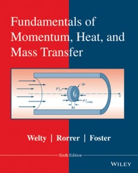 Cover image: Fundamentals of Momentum, Heat and Mass Transfer 6th edition 9780470504819