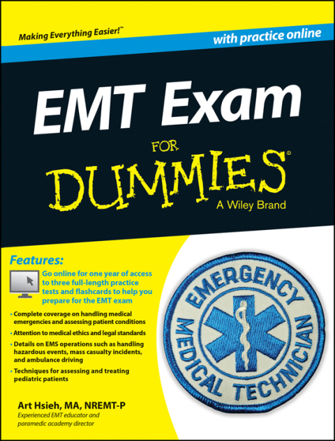 Cover image for book EMT Exam For Dummies with Online Practice