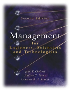 MANAGEMENT FOR ENGINEERS SCIENTISTS AND TECHNOLOGISTS