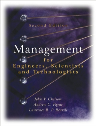 Management for Engineers Scientists and Technologists