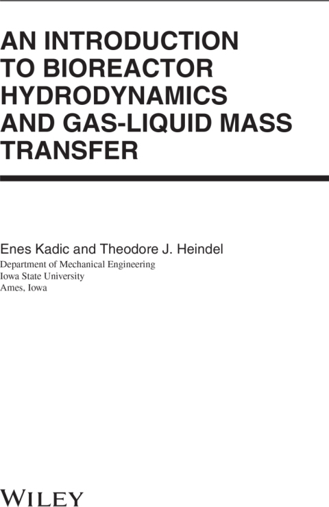 Cover image for book An Introduction to Bioreactor Hydrodynamics and Gas-Liquid Mass Transfer