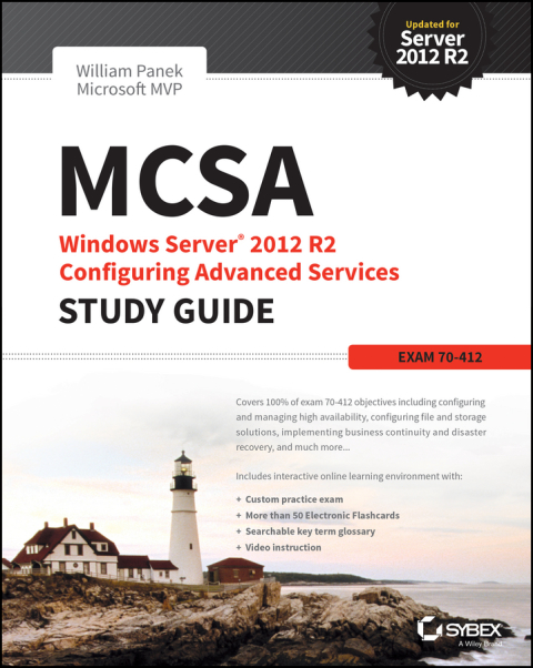 Cover image for book MCSA Windows Server 2012 R2 Configuring Advanced Services Study Guide
